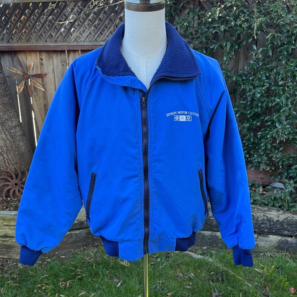 Vtg Sportsmaster Jacket Mens L Jenson Motor Center Napa CA ACDelco GM Auto
